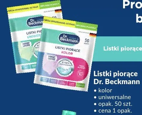 Listki piorące Dr. Beckmann kolor promocja w Makro