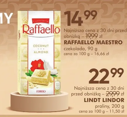 Czekolada Raffaello Maestro promocja w Super-Pharm