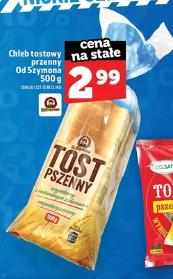 Chleb tostowy pszenny Od Szymona promocja w TOPAZ