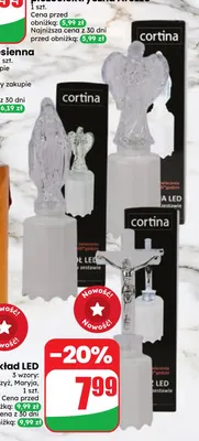 Wkład LED anioł Cortina promocja w Dino