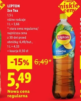 Lipton Ice Tea promocja w Lidl