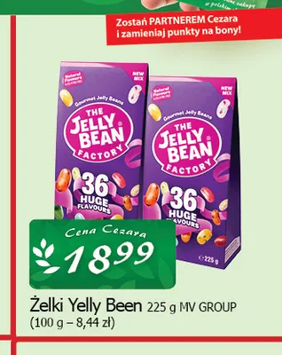 Żelki Yelly Been The Jelly Bean Factory promocja w CEZAR Delikatesy