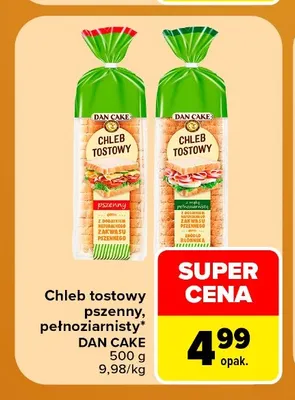 Chleb tostowy pszenny Dan Cake promocja w Carrefour