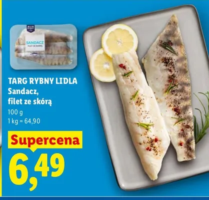 Sandacz, filet ze skórą promocja w Lidl