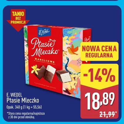Ptasie Mleczko E.Wedel promocja w Aldi