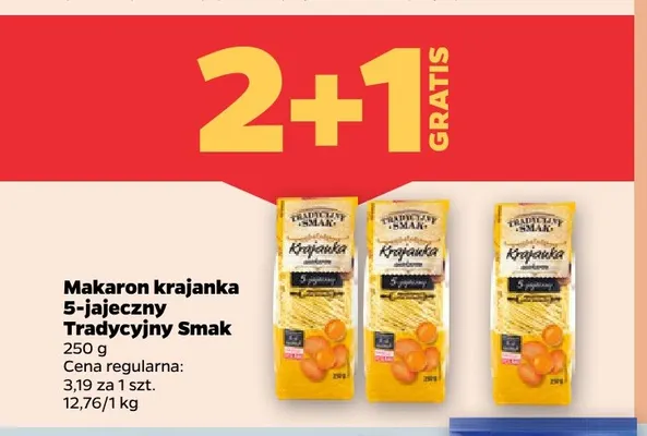 Makaron krajanka 5-jajeczny Tradycyjny Smak promocja w Netto