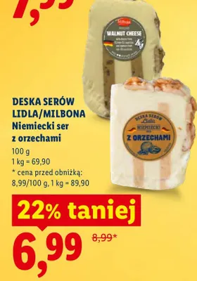 Ser niemiecki z orzechami promocja w Lidl