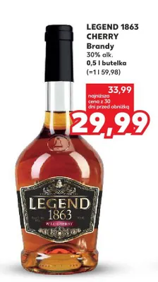 Brandy Legend 1863 Cherry promocja w Kaufland