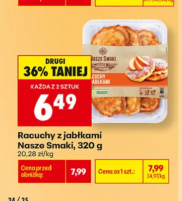 Racuchy z jabłkami Nasze Smaki promocja w Biedronka