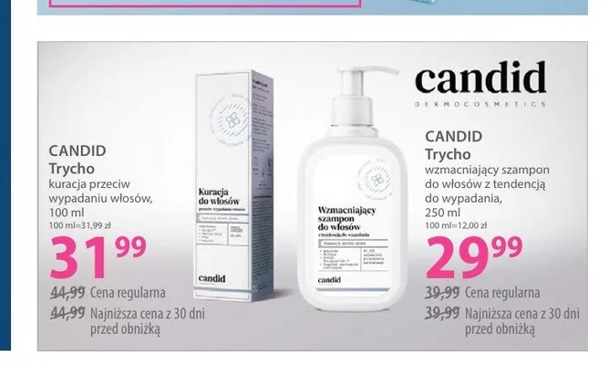 Szampon wzmacniający do włosów Candid Trycho promocja w Hebe