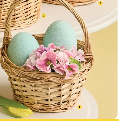 Koszyczek wielkanocny z wikliny mały promocja w Biedronka