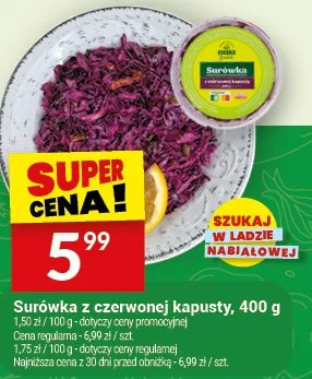 Surówka z czerwonej kapusty promocja w Twój Market