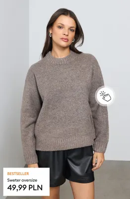 Sweter oversize promocja w Sinsay