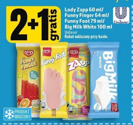 Lody Funny Foot Algida promocja w TOPAZ
