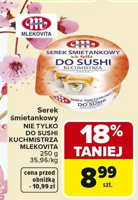 Serek śmietankowy nie tylko do sushi kucharstki promocja w Carrefour Market