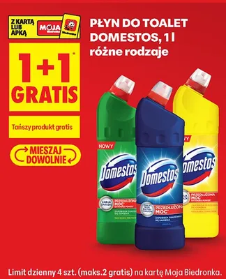 Płyn do toalet Domestos Citrus Fresh promocja w Biedronka