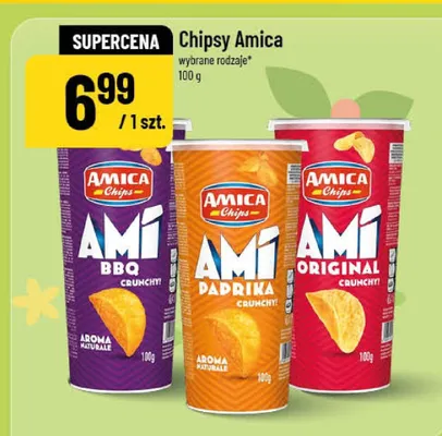 Chipsy Amica Paprika promocja w POLOmarket