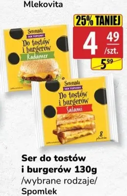 Ser do tostów i burgerów Salami Spomlek promocja w API Market