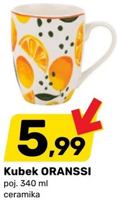 Kubek ORANSSI poj. 340 ml Bricomarche promocja w Bricomarche