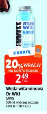 Woda witaminowa Dr Witt promocja w Leclerc