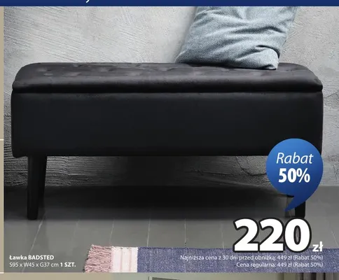 Ławka Badsted promocja w Jysk