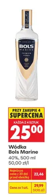 Wódka Bols Marine promocja w Biedronka