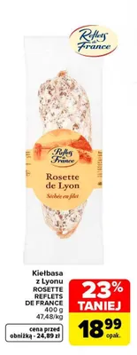 Kiełbasa z Lyonu Rosette Reflets de France promocja w Carrefour