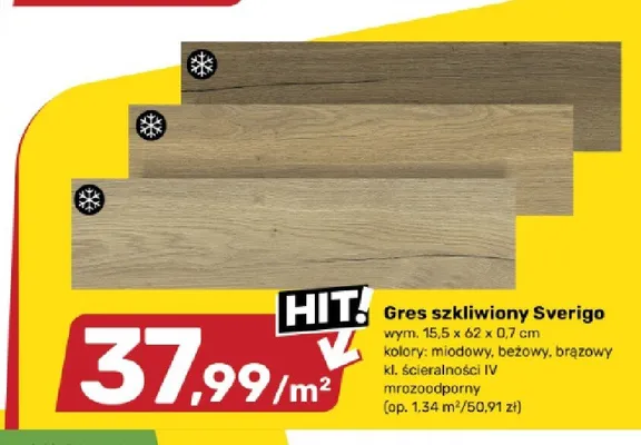 Gres szkliwiony Sverigo promocja w Bricomarche