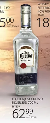 Tequila Jose Cuervo Silver 35% promocja w Selgros
