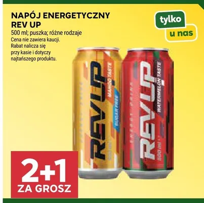 Napój energetyczny zero FIRE UP promocja w Stokrotka