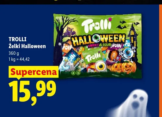 Żelki Trolli Halloween Sweet & Sour promocja w Lidl