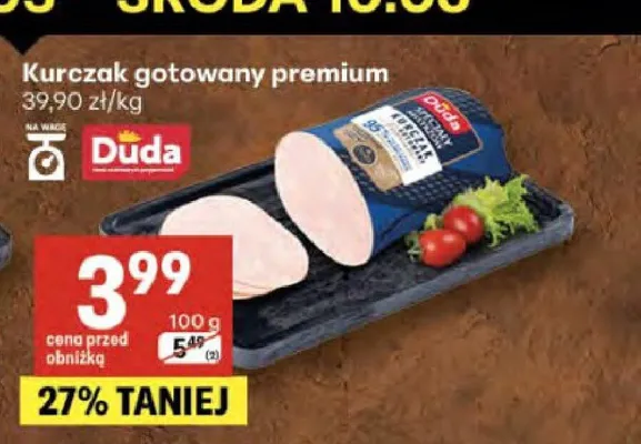 Kurczak gotowany premium Duda promocja w Delikatesy Centrum