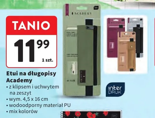 Etui na długopisy Academy Interdruk promocja w Intermarche