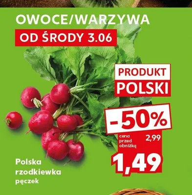 Rzodkiewka polska promocja w Kaufland