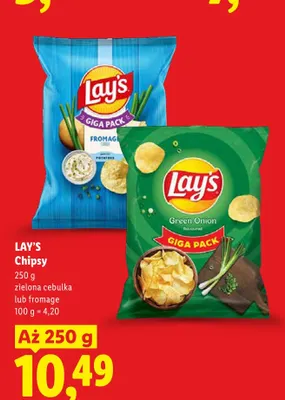Chipsy fromage Lay's Giga Pack promocja w Lidl