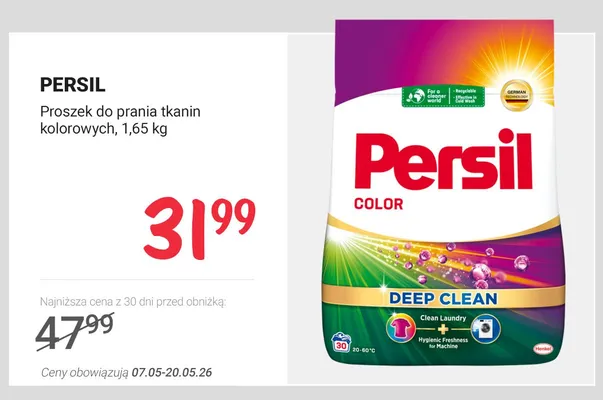 Proszek do prania koloru Tandil promocja w Rossmann