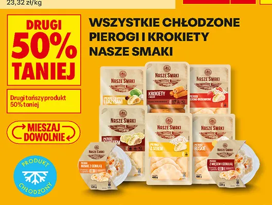 Pierogi z kapustą i grzybami Nasze Smaki promocja w Biedronka