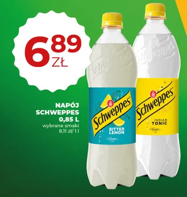 Napój Schweppes 0,85l Bitter Lemon promocja w Duży Ben