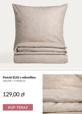 Pościel ELIO z mikrofibry promocja w Homla