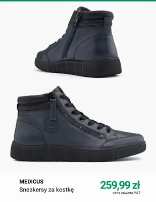Sneakersy za kostkę Medicus promocja w Deichmann