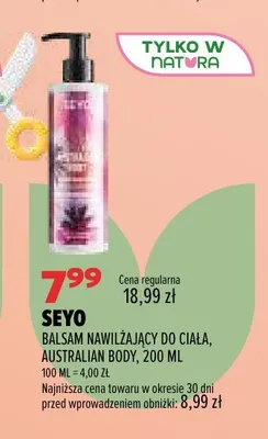 Balsam nawilżający do ciała Australian Body Seyo promocja w Drogerie Natura
