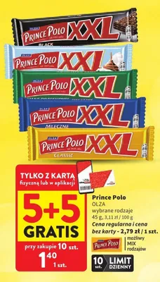 Wafel Prince Polo XXL Black promocja w Intermarche