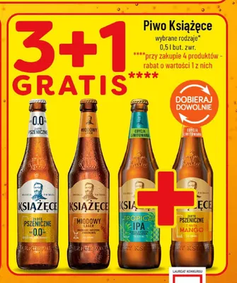 Piwo bezalkoholowe Książęce Złote Pszeniczne promocja w POLOmarket