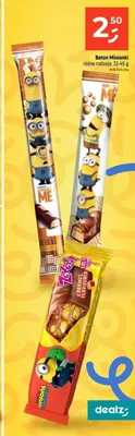 Baton czekoladowy Minionki Monsters karmelowy promocja w Dealz