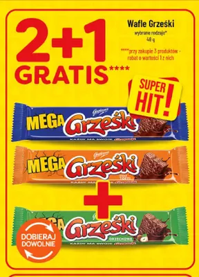 Wafle Mega Grześki orzechowe promocja w POLOmarket