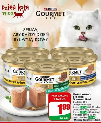 Mokra karma dla kota Gold Pasztet promocja w Dino