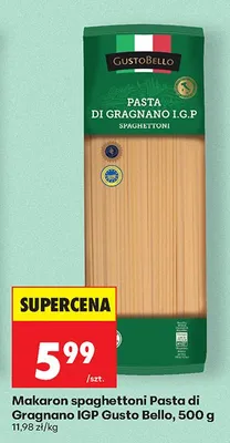 Makaron spaghettoni Pasta di Gragnano IGP promocja w Biedronka