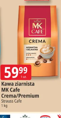 Kawa ziarnista MK Cafe Premium promocja w Leclerc