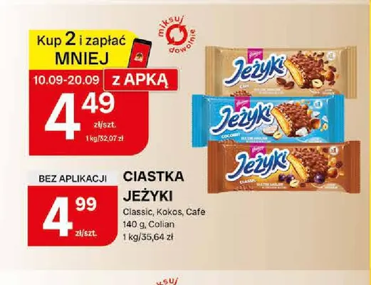 Ciastka Jeżyki Kokos promocja w Chorten