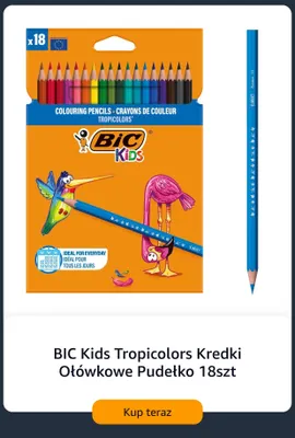 Kredki ołówkowe BIC Kids Tropicolors promocja w Amazon